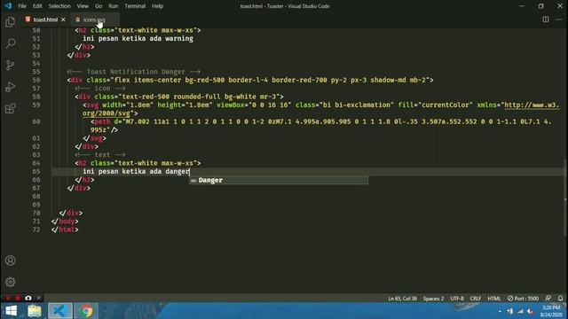 Toast Notification - Tailwind Component #4 смотреть онлайн