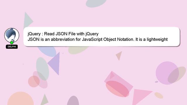 jQuery : Read JSON File with jQuery смотреть онлайн