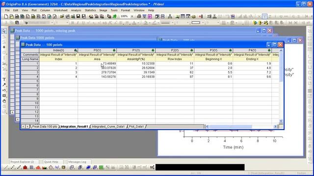 Peak Analysis: Origin 8.6: Regional Peak Integration смотреть онлайн