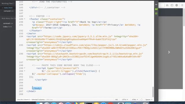 How to collapse the navbar on click? - Hide mobile menu after clicking on the menu link in Bootstra смотреть онлайн
