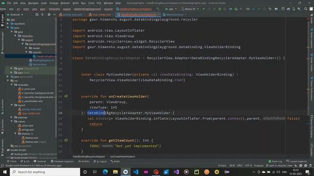 RecyclerView using Data-Binding PART-4 | Android Fundamentals | Kotlin смотреть онлайн