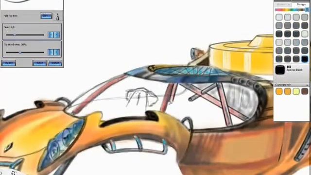 Speed Drawing Renault Dakar