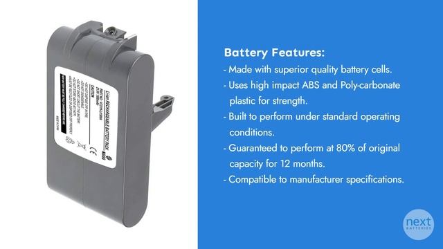 Dyson DC62 Battery смотреть онлайн
