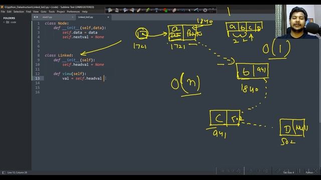 Data Structure with Python: Learn Linked List implementation in Python in Hindi #datastructures смотреть онлайн