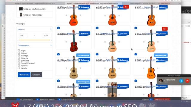 SEO разборка #116 | Интернет-магазин гитар Москва и МО | Анатомия SEO смотреть онлайн