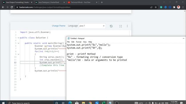 06 - Hackerrank problem solving in java | Java Output Formatting | Hackerrank java hindi смотреть онлайн