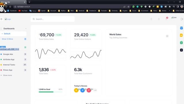 6  Laravel Rerange Asid Menu Admin Dashboard