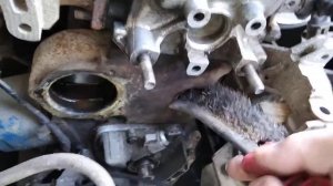 Замена заглушки блока 2112 ,передний привод.