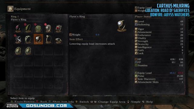 Dark Souls 3 - Carthus Milkring & Bloodring - Location Guide смотреть онлайн