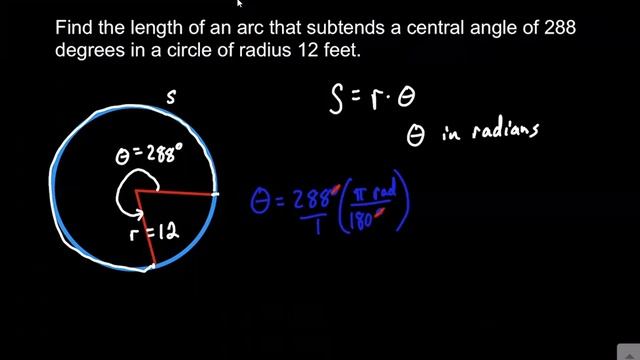 Find length of arc that subtends a given central angle in a circle with given radius смотреть онлайн
