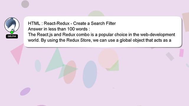 HTML : React-Redux - Create a Search Filter смотреть онлайн