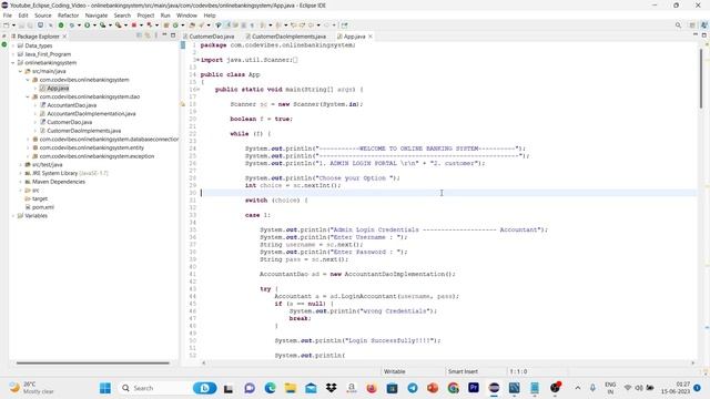 Online Banking System Part 9 Console Based Project in Java || View Balance смотреть онлайн