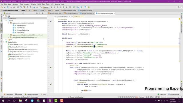 (Last Part) Trim video using FFMpeg Library in Android Studio смотреть онлайн