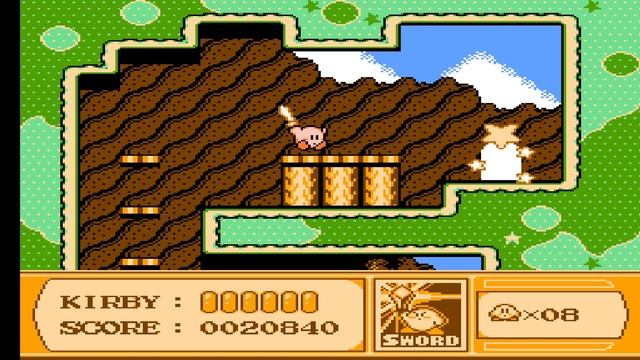 Kirby's Adventure [NES, без сохранений] #1 Vegetable Valley. Кирби против злого дерева. смотреть онлайн