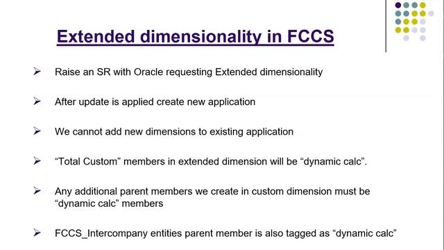 Oracle EPM - FCCS Custom Dimensions смотреть онлайн