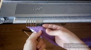 Бактус на однофонтурной вязальной машине с незакручивающейся планкой по периметру. Ч.2