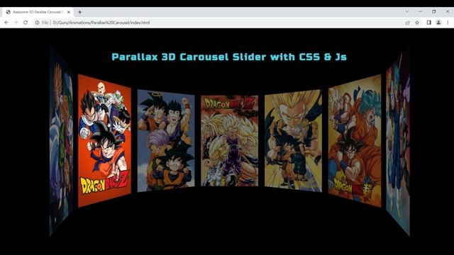 Create 3D Parallax Carousel Animation Using HTML CSS & JavaScript | Keyframe Effects смотреть онлайн