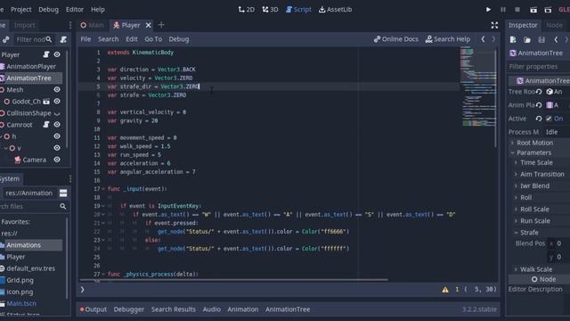 Godot Third Person Control - Animation Blend смотреть онлайн
