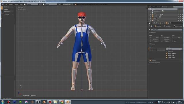 3.Rigging and import to Unity 5 [Game Character Creation With Unity and Blender] смотреть онлайн
