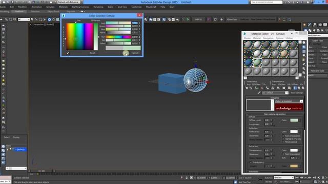 3dsMax уроки на русском 60 (Как отменить материалы в сцене, UVW Remove) смотреть онлайн