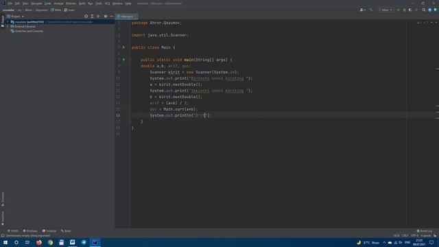 Java dasturlash tilidan boshlang'ich 9-dars смотреть онлайн