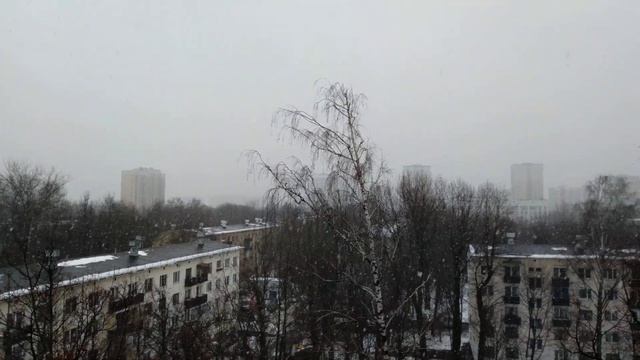 Снегопад в Москве 24 декабря 2022 года 4K смотреть онлайн