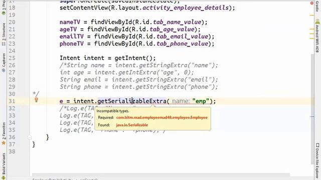 Android Bangla Tutorial-7: Serializable Object(Beginners to advance) смотреть онлайн