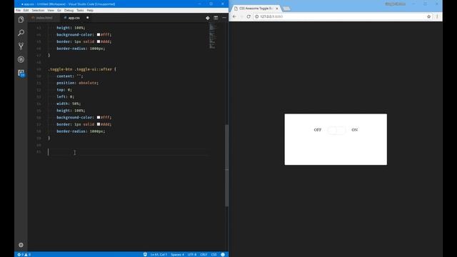 CSS - Toggle Switch Button смотреть онлайн