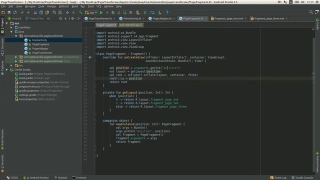 Android VIewPager PageTransformer смотреть онлайн