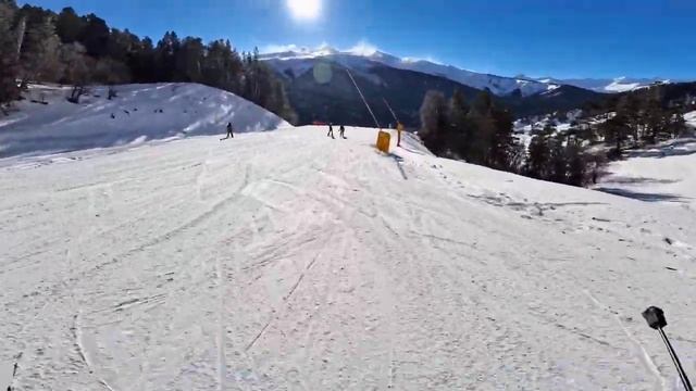 Архыз 2024, 15 января, Южный склон, синяя трасса Андромеда, камера Insta360 Ace Pro… смотреть онлайн