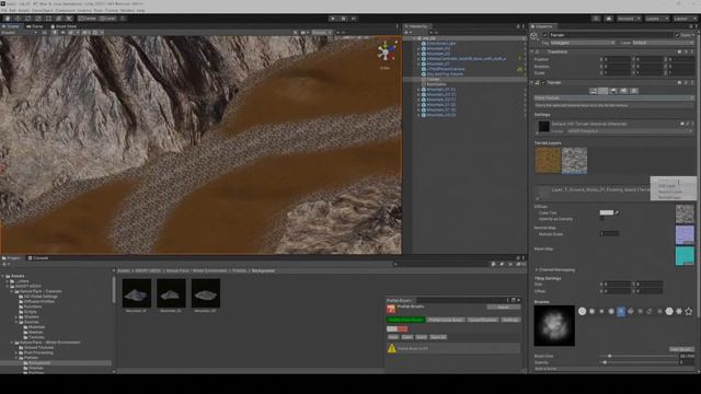 unity 2020 how to make terrain with river (HDRP) смотреть онлайн