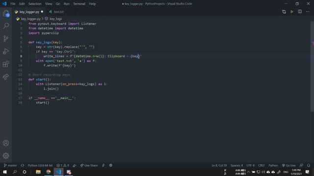 How to make keylogger in python? [Hack other people's passwords] смотреть онлайн
