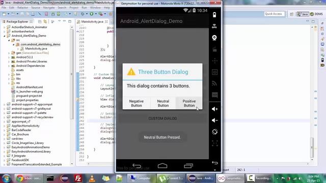 Android Alert Dialog смотреть онлайн