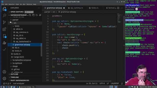 009 [DataDisintegrator] porting my !DSL grammar rules from C to Rust смотреть онлайн
