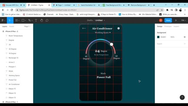 Design challenge DAY 2: Mobile Home App creation(Air Conditioner) on Figma! смотреть онлайн