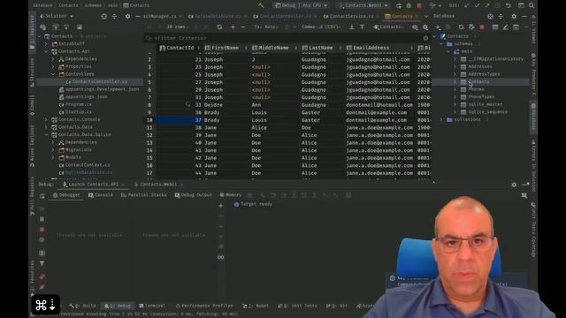 Coding with JoeG- Contacts Application - Contact Deleting and Adding смотреть онлайн