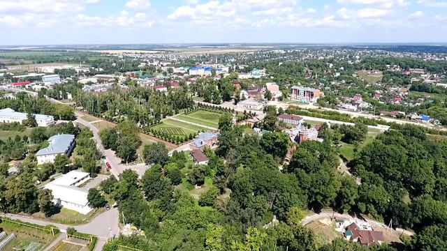 Дворец принцессы Ольденбургской - аэросъемка в поселке Рамонь смотреть онлайн