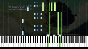 Howl's Moving Castle (Studio Ghibli/Joe Hisaishi) [Piano Tutorial + Sheets]