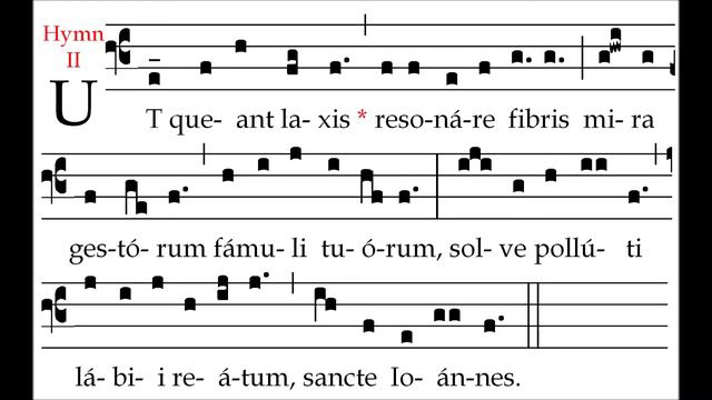 Ut queant laxis (Gregorian chant)