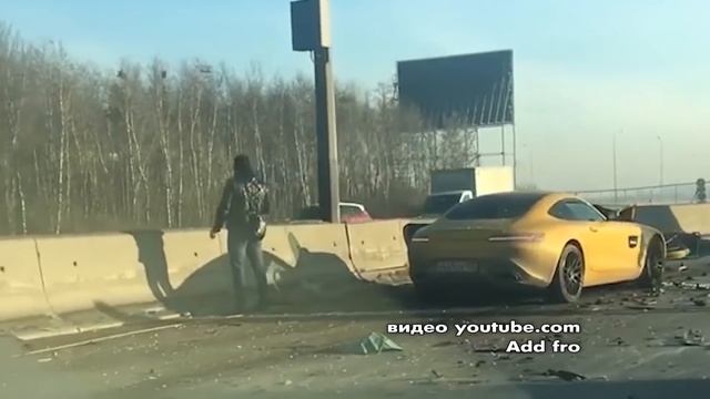 Краш-тест Mercedes-AMG GT vs Daewoo Nexia смотреть онлайн