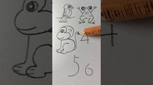 Рисуем животных из цифр 1, 2, 3, 4, 5, 6 | Превращаем цифры в животных