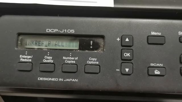 Printer Brother DCP J105 - Penyelesaian Ink Tidak Keluar