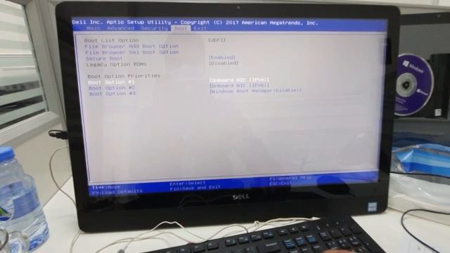 DELL All in one ! UEFI Boot Mode Enable Secure Boot ON BIOS Booting Problems FIX смотреть онлайн