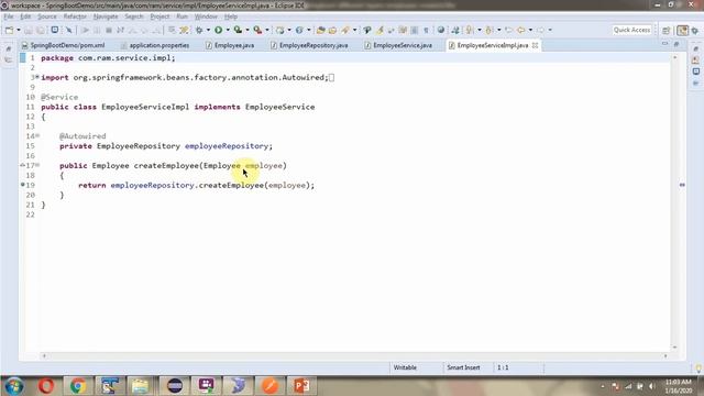 Creating Employee Record: Spring Boot, JdbcTemplate, and Layered Architecture | Spring Boot CRUD смотреть онлайн