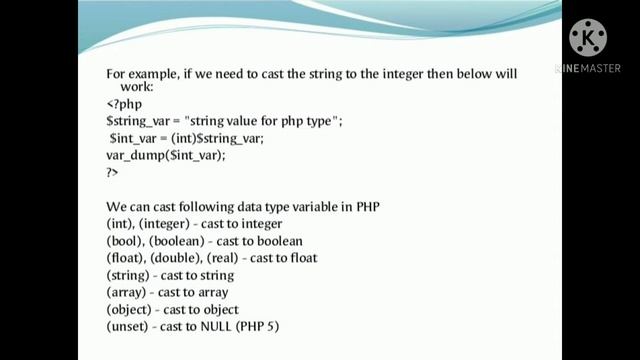 PHP AND MYSQL- LECTURE 1.3 - TYPE CASTING IN PHP - BCA SEM 4 смотреть онлайн