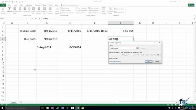 How to Use Date and Time Functions in Microsoft Excel 2016 смотреть онлайн