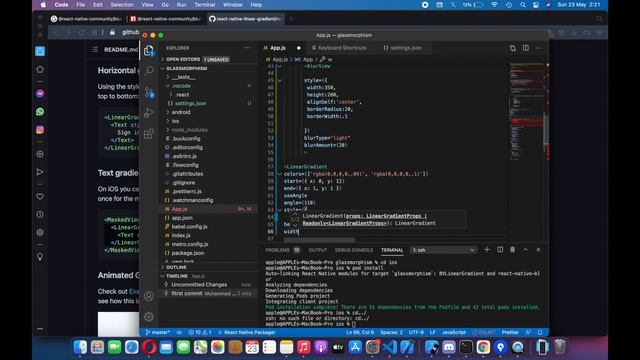 React Native Glass-morphism with card View and ImageBackground | Glass morphism Effects смотреть онлайн