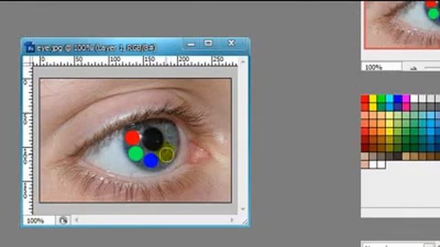 Adobe Photoshop CS3-Rainbow Eye Tutorial смотреть онлайн