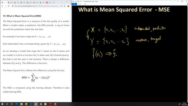 Question 19 - What is Mean Squared Error (MSE) in Machine Learning смотреть онлайн