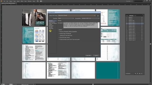 Illustrator Tutorial | How to create multiple pages PDF file смотреть онлайн